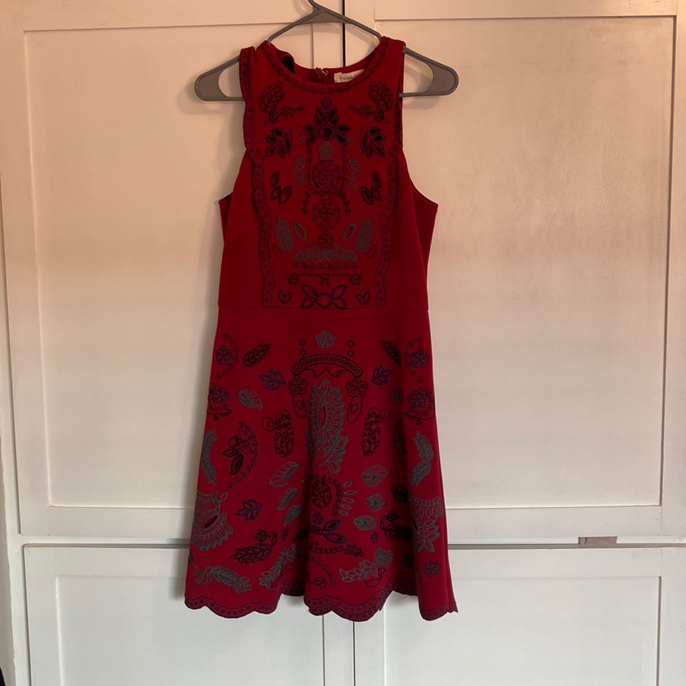 Francesca’s red dress, really pretty! Size M. Great condition!